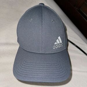 adidas L/XL AEROREADY Gray Silver Unisex Embroidered Logo Baseball Cap